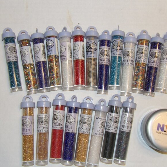 Create a Craft Other - Large Lot of Beads, Seed Beads, Rocaille Beads, E Beads, and others